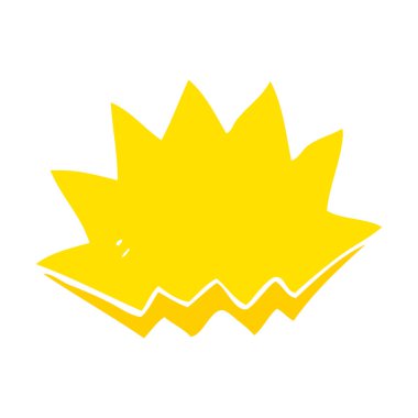 düz renk patlama dekoratif simgesinin resmi