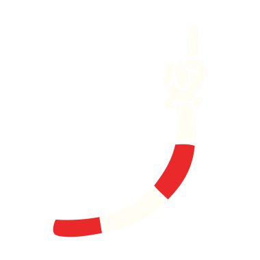 çizgi film doodle retro el hareketleri