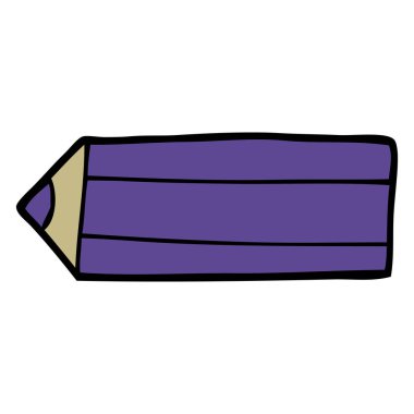 çizgi film doodle renkli kalem