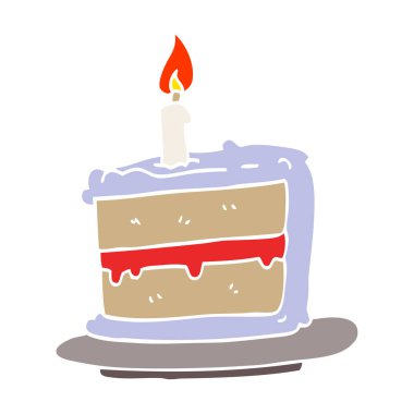 çizgi film doodle Doğum günü pastası