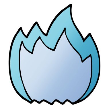 çizgi film doodle açık alev