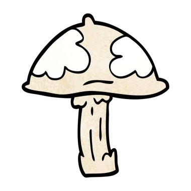 çizgi film doodle yabani mantar