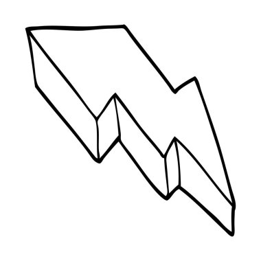 çizim karikatür dekoratif şimşek