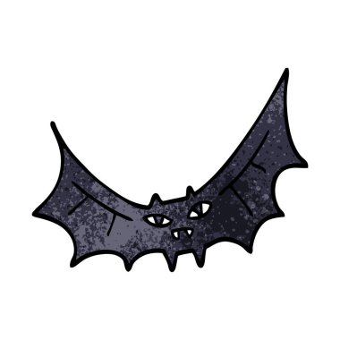 çizgi film doodle yarasa beyaz arka plan üzerinde