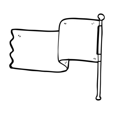 çizim karikatür kırmızı bayrak