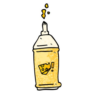 dokulu grunge illüstrasyon karikatür squirty peynir