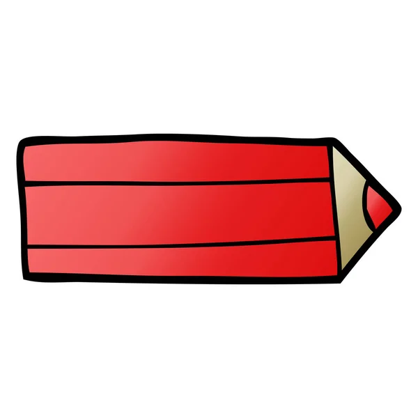 Cartoon Doodle Colored Pencil — Stock Vector