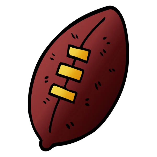 Cartoon Doodle Football Vector — Vetor de Stock