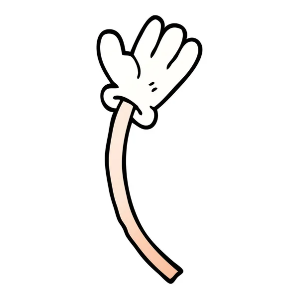 Cartoon Doodle Handgesten — Stockvektor