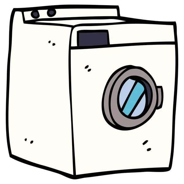 Cartoon Doodle Waschmaschine — Stockvektor