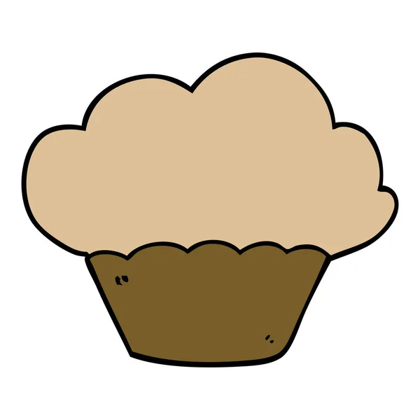 Muffin Desenho Animado Estilo Cor Plana —  Vetores de Stock