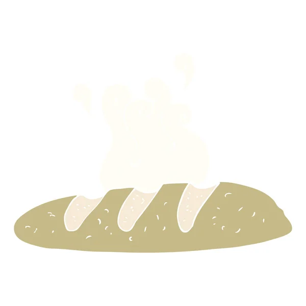 Flachfarbige Illustration Eines Brotlaibs — Stockvektor