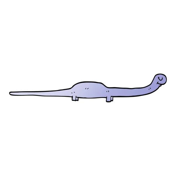 Dibujos Animados Garabato Dinosaurio Prehistórico — Vector de stock
