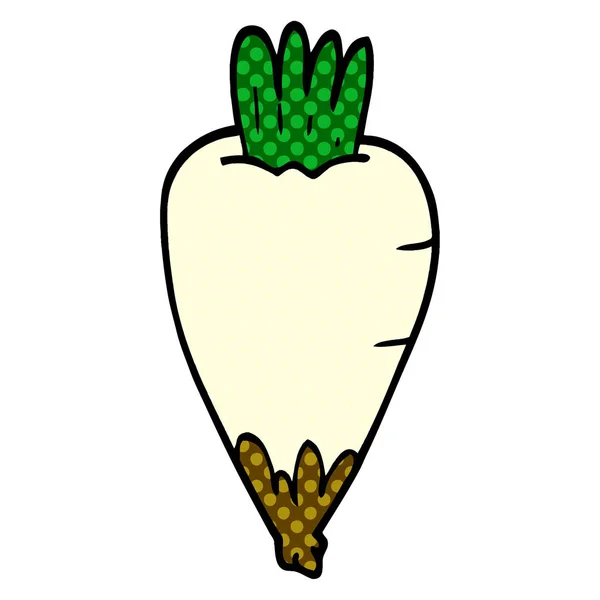 Cartoon Doodle Root Vegetable — Stock Vector
