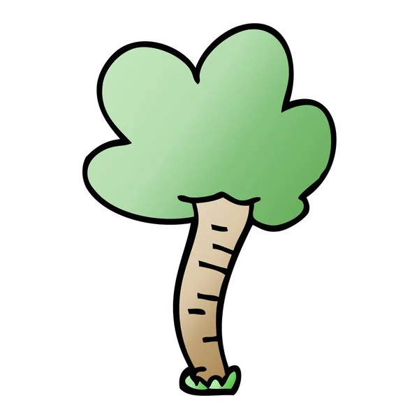 漫画落書きツリーのベクトル図 — ストックベクタ