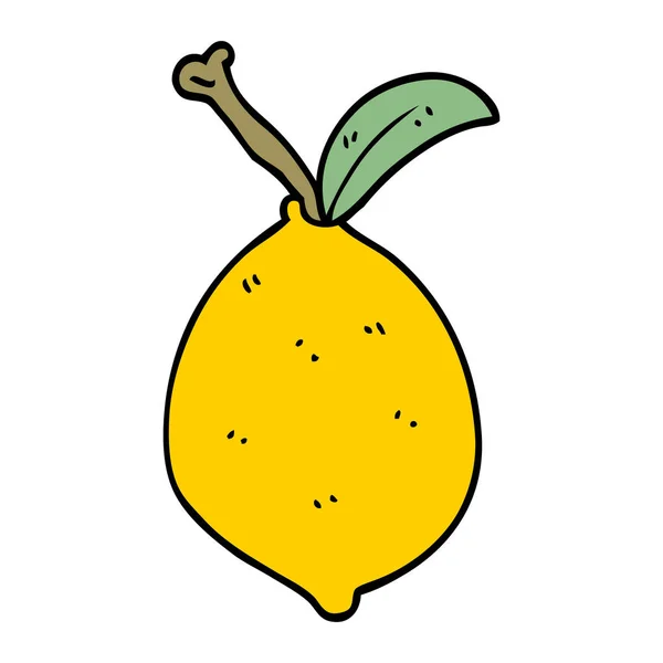 动画片涂鸦有机柠檬 — 图库矢量图片