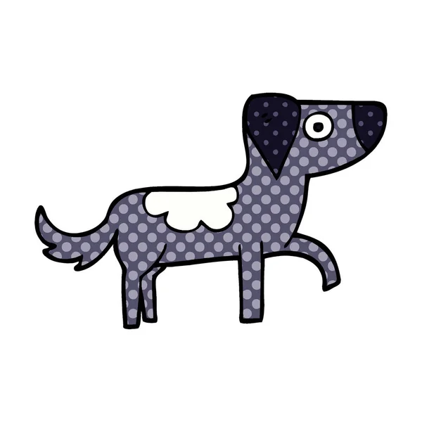 Cartoon Doodle Gelukkige Hond — Stockvector