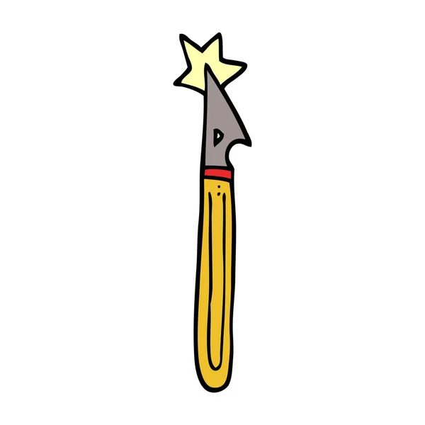 Cartoon Doodle Hantverk Kniv — Stock vektor