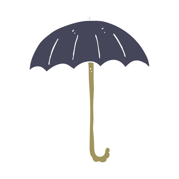 Illustration Couleur Plate Parapluie — Image vectorielle