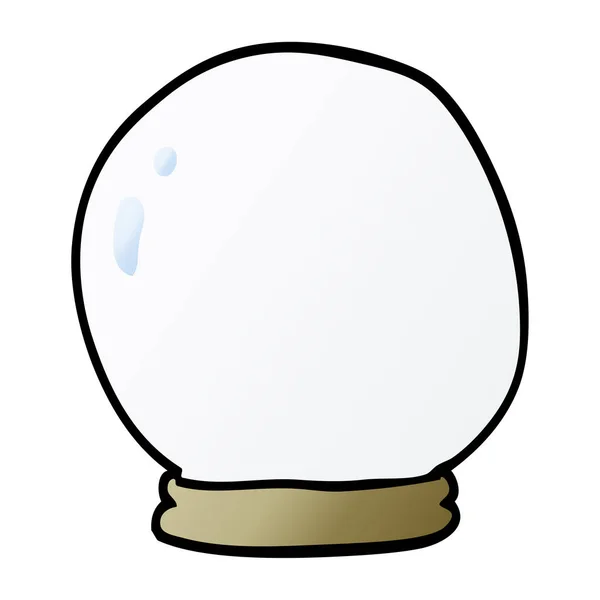 Cartoon Doodle Crystal Ball — Stock Vector