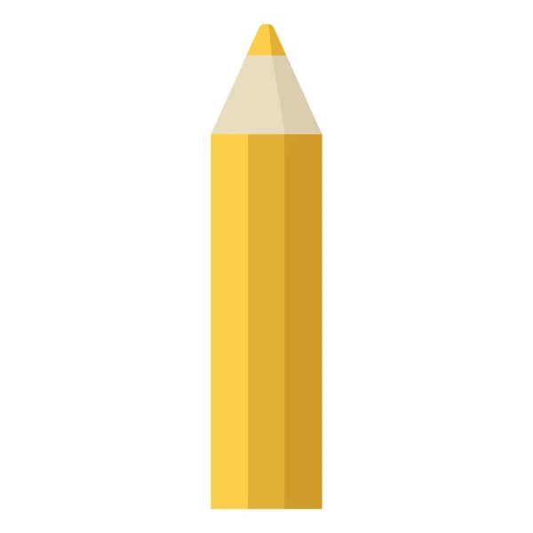 Orange Färbung Bleistift Grafik Vektor Illustration Symbol — Stockvektor