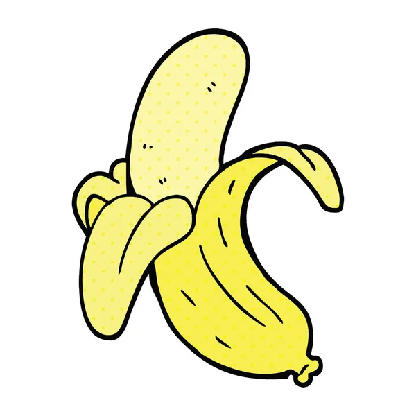 Comic Book Stijl Cartoon Banaan — Stockvector