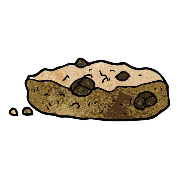 Kreskówka Doodle Choclate Chip Cookie — Wektor stockowy