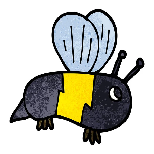 Cartoon Doodle Bumble Bee — Stockový vektor