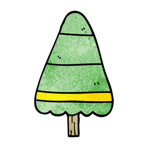 Cartoon Doodle Weihnachtsbaum — Stockvektor