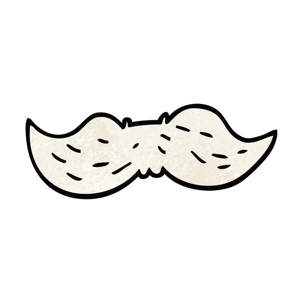 Dessin Animé Doodle Mans Moustache — Image vectorielle