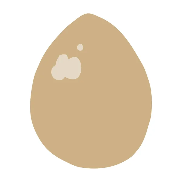 Flat Color Style Cartoon Egg — Stock Vector