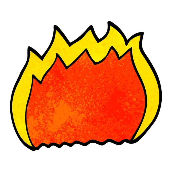 Cartoon Doodle Fire Vector Illustration — Stock Vector