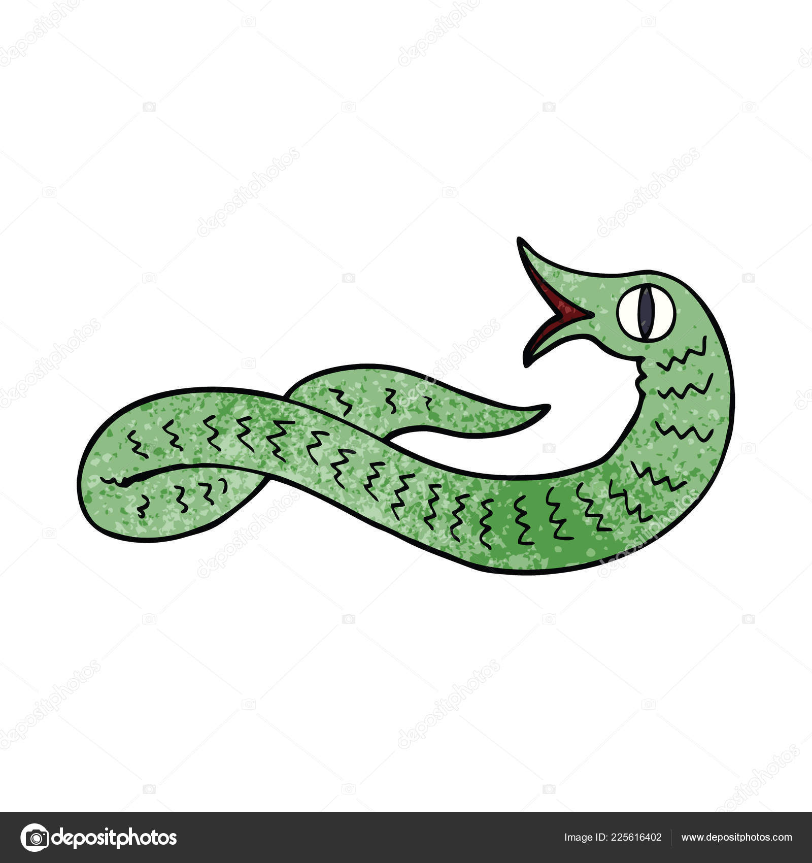 Desenho Animado Doodle Cobra Medieval imagem vetorial de lineartestpilot©  225616402