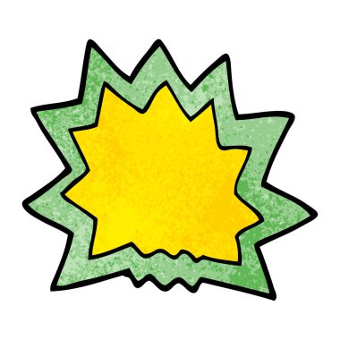 çizgi film doodle patlama, vektör çizim