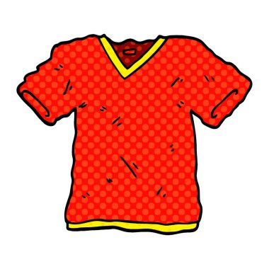 çizgi film doodle tee gömlek