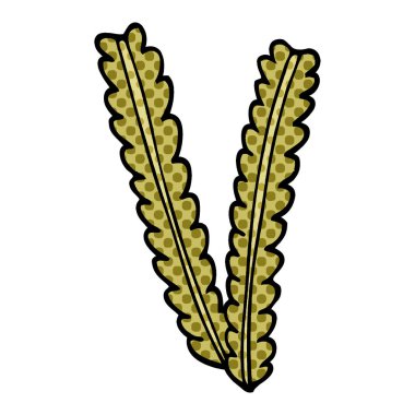 vektör degrade illüstrasyon karikatür buğday kurutulmuş 
