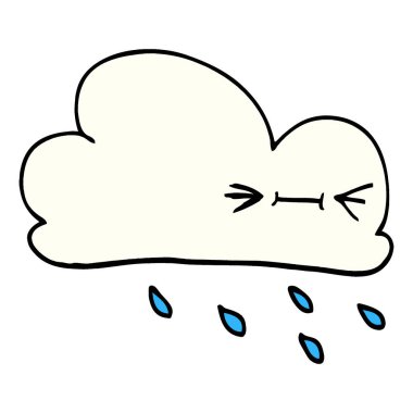 çizgi film doodle ifade hava bulut