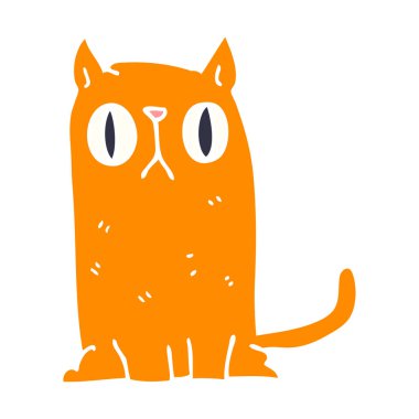 çizgi film doodle komik kedi