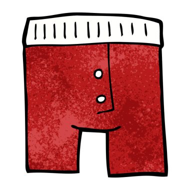 çizgi film doodle iç çamaşırı, vektör çizim