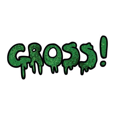 çizgi film doodle kelime Brüt