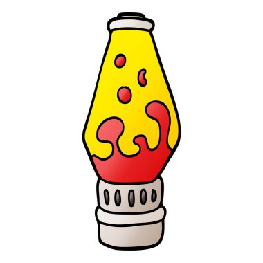 vektör degrade illüstrasyon karikatür lav lambası