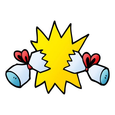 çizgi film doodle kraker vektör çizim