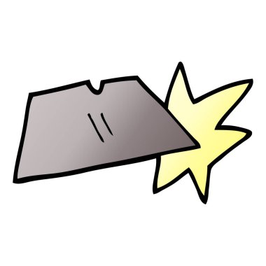 Doodle iş bıçak ağızları çizgi film