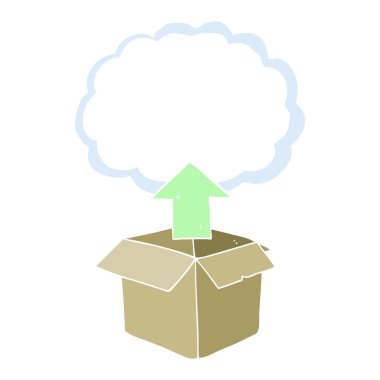 düz renk gösteren resim upload-e doğru belgili tanımlık bulut