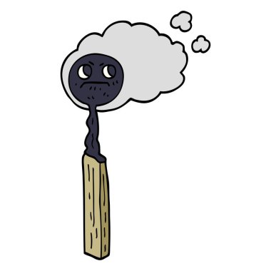 çizgi film doodle maç, vektör çizim