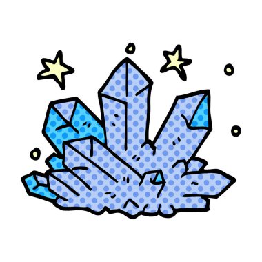 çizgi film doodle kristal köpüklü