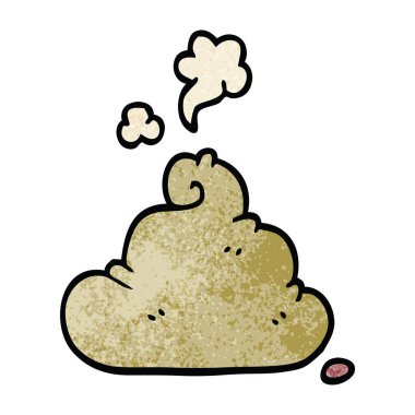 çizgi film doodle kaka, vektör çizim