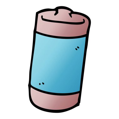 çizgi film doodle bir pil