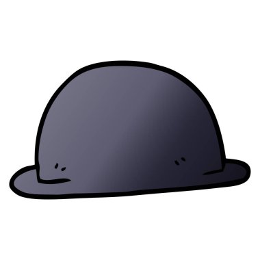 çizgi film doodle şapka, vektör çizim