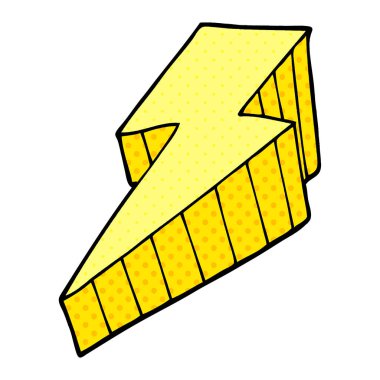 çizgi film doodle dekoratif şimşek